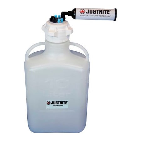 Justrite Justrite VaporTrap Cap W/ Filter Kit, HDPE, 13.5-Liter, 8 Ports 12817